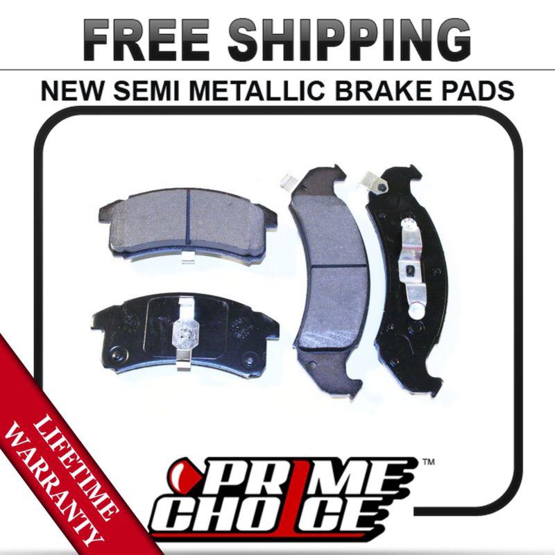 Find FRONT SEMI METALLIC DISC BRAKE PAD KIT FULL SET WITH LIFETIME