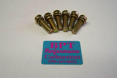 Holley throttle plate / baseplate screws, aed bg demon grant qft carbs