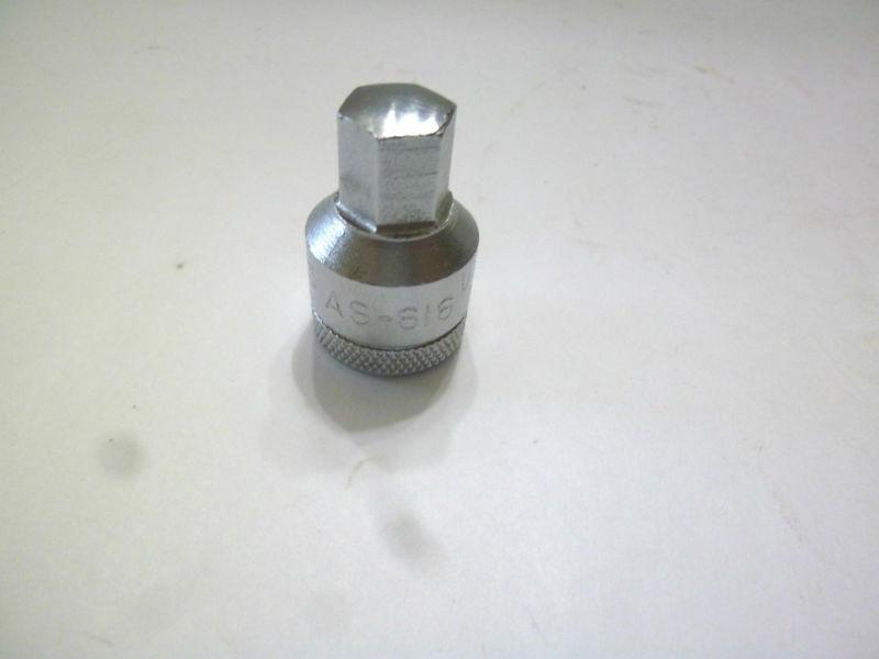Williams 1/2 drive 1/2"hex drain plug socket as-616