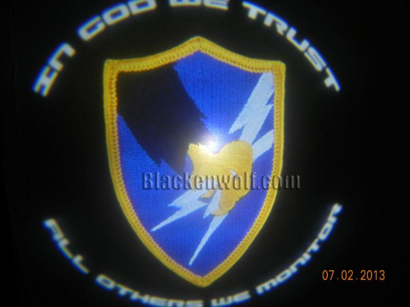 ASA ARMY SECURITY AGENCY Logo PUDDLE LIGHT SET for vehicle doors-LED Projection, US $29.99, image 2