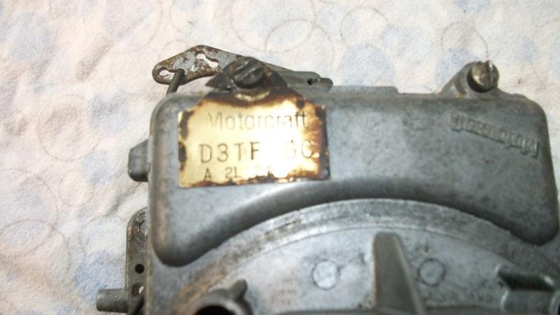 1973 FORD MOTORCRAFT 2-BARREL CARB D3TF GC A2l28, US $110.00, image 2