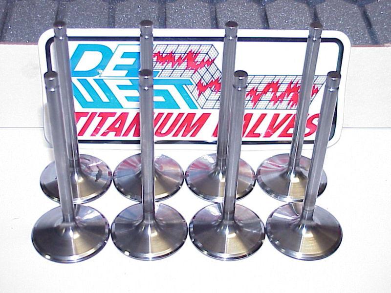 Find 5/16 Del West Titanium Intake Valves 4.960"2.000" NASCAR NHRA in