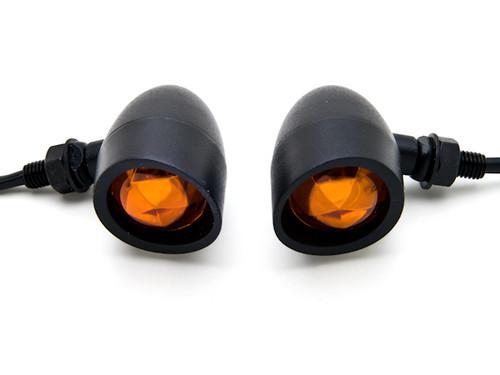 2 pcs Black Amber Turn Signals Lights For Harley Davidson Softail Fat Boy FLSTF, US $29.99, image 3