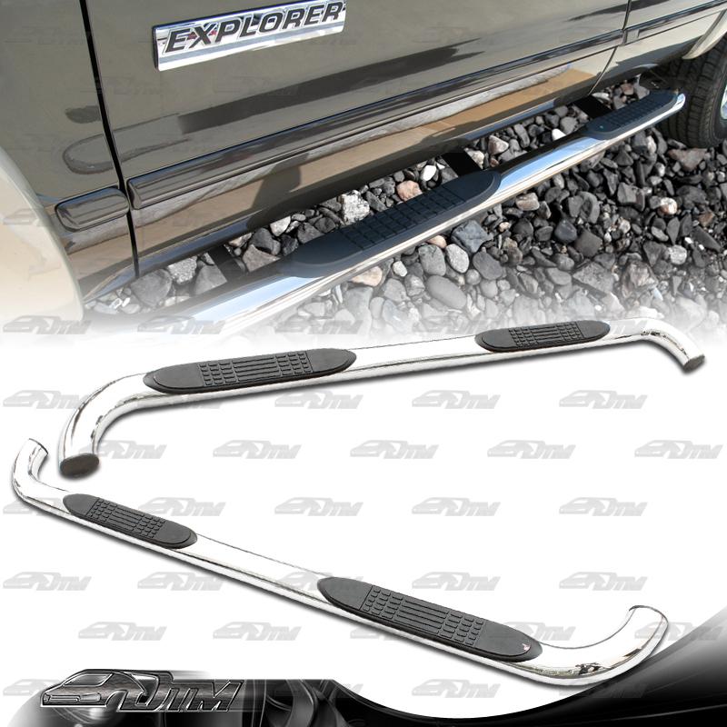 2002-2005 ford explorer 4 door bolt on stainless steel nerf side step bars