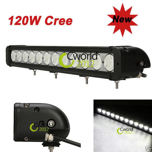 120w cree led work light bar 10320lm spot beam 4x4 offroad 4wd awd driving lamp