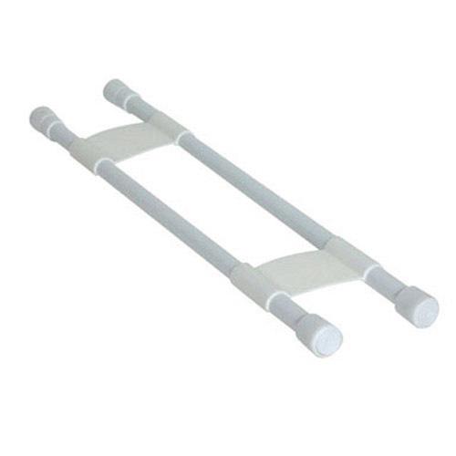 New! camco rv double refrigerator bar white  44073