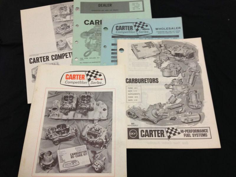 Carter competition carburetor 1969 flyers - carb & fuel systems  