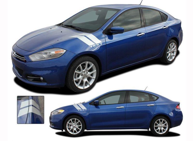 Dodge dart double bar / 3m vinyl graphics / decals stripes emblems trim kit 