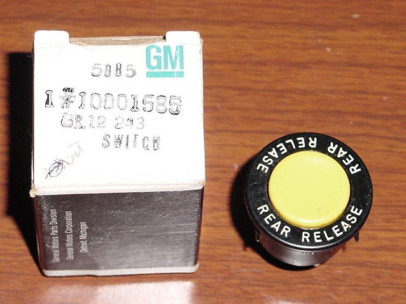 Nos gm rear compartment release switch 1978-90 buick caddy olds chevy / corvette