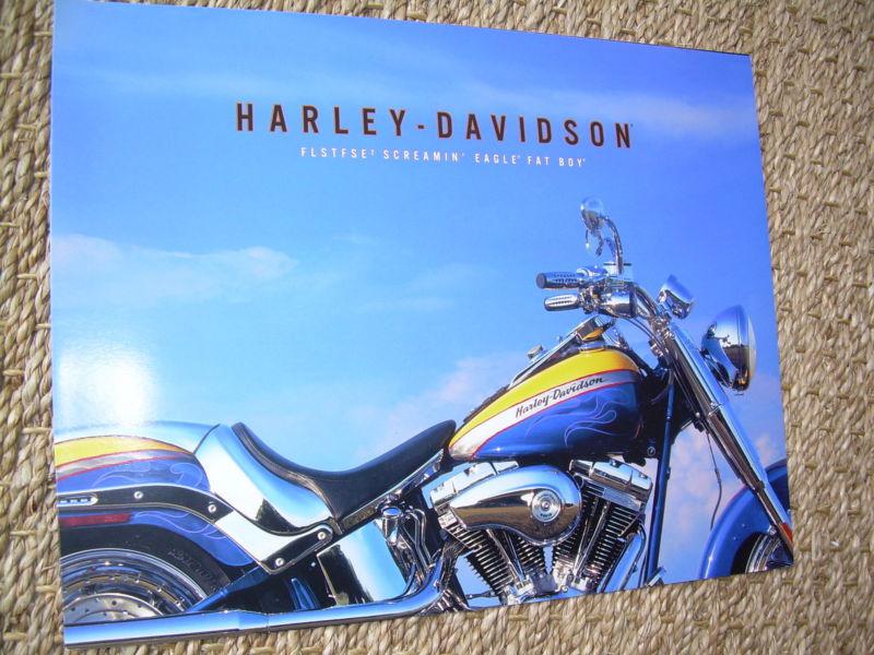 2006 harley davidson screamin' eagle fat boy motorcycle brochure
