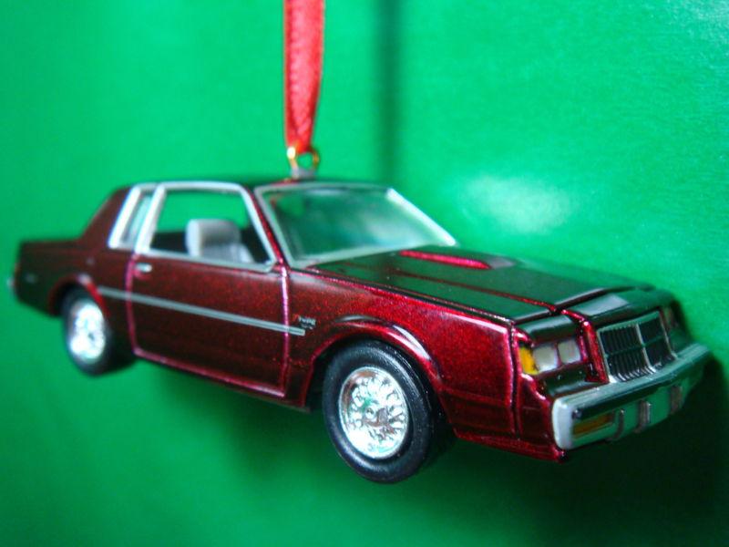 1987 '87 buick regal ruby red christmas tree ornament
