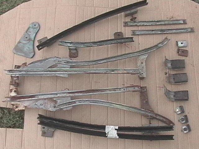 66-67 gto oem gm front or rear window stops 