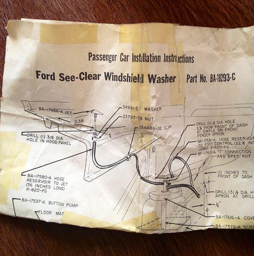 1950S NOS Ford Wiper Washer Bottle 1952 1953 Fluid Accessory 1940s, US $79.00, image 2