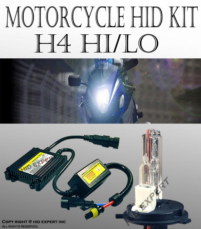 Bmw motorcycle h4 hi/lo dual 30000k 35w abl conversion hid kit dark blue hoy buy
