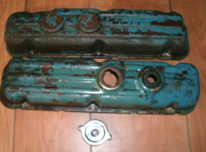 1973 74 75 76 buick 350 valve cover set gs,skylark,lesabre,century,regal