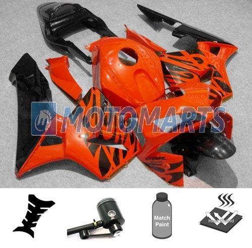 Bundle inj fairing w/ brake fluid reservoir oil pot for honda cbr600rr 03 04 be