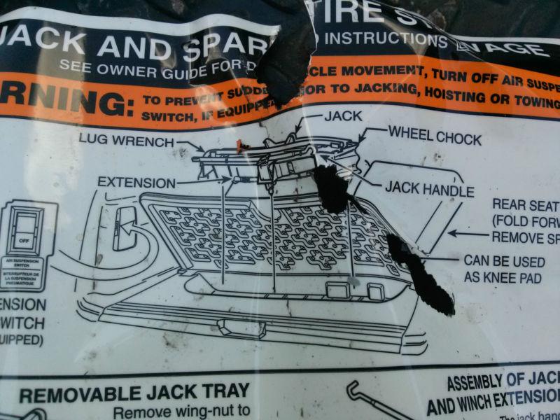 2003 04 05 06 Ford Expedition Jack, Handle, Extension, Lug Wrench, Wheel Chock, US $60.00, image 5