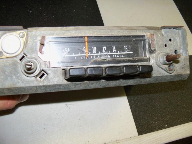 Working original 1970 71 72 plymouth duster dodge dart am radio mopar serviced 