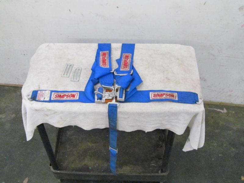 Simpson 5 point race car seat belt harness set- used- excellent condition