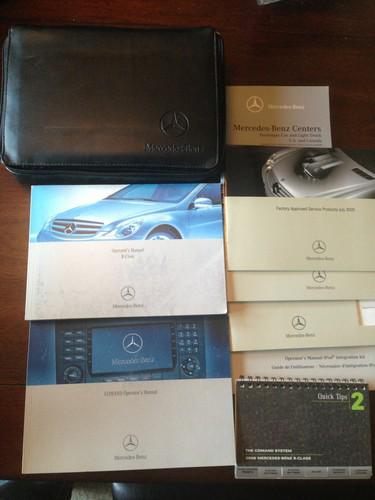 2006 mercedes benz r-class original owner manual set with the comand operation's