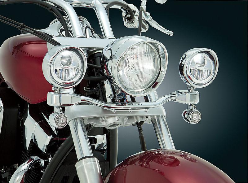 3-1/2" elliptical led light kit - honda vt1300 s/r/t 2010 - free usa shipping