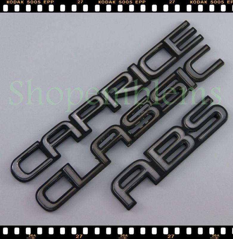 Chevy caprice caprice trunk emblems nameplate badge 91-96 script abs oem 93 94
