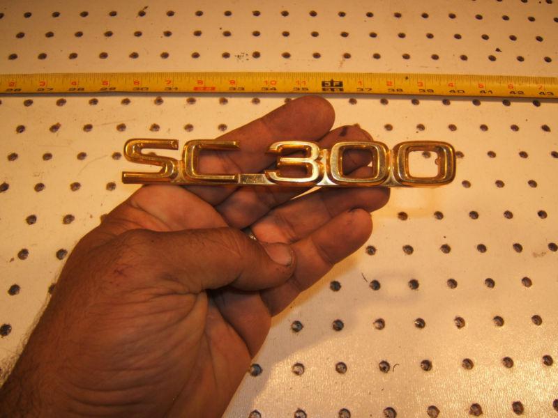 Lexus SC300 GOLD plated rear trunk center plastic SC300 one emblem, US $42.00, image 8