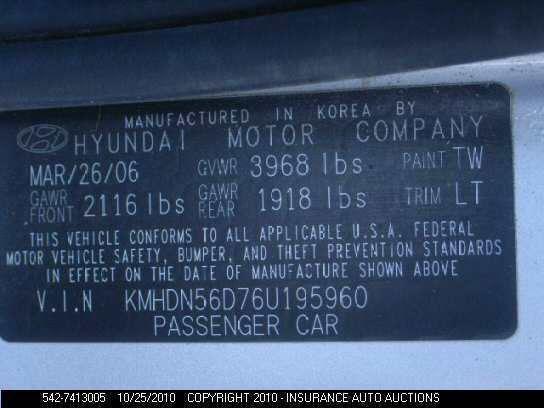 05 06 ELANTRA STARTER MOTOR 2.0L AT, US $50.00, image 10