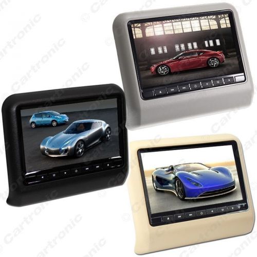 9 inch car hanging behind headrest dvd player built-in game+ ir+slot-in 3-color