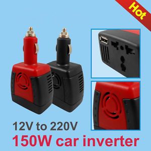 12v - 220v 150w car inverter power converter adapter charger universal socket