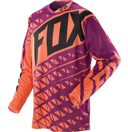 Fox racing men&#039;s 360 given jersey black/orange size l