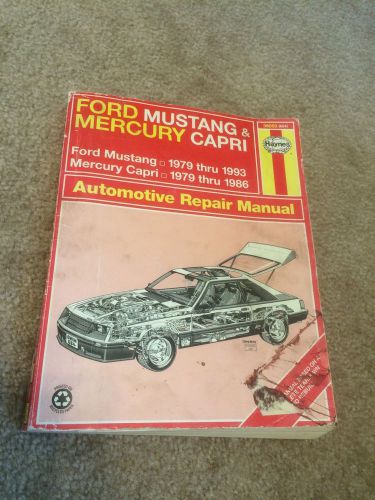 Sell FORD MUSTANG & MERCURY CAPRI HAYNES REPAIR MANUAL 1994 in