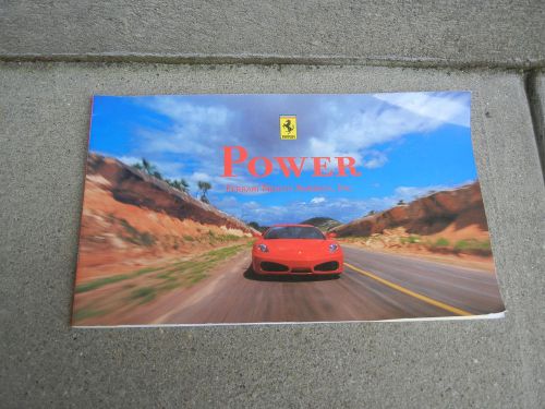 Ferrari pre owned car " power booklet "