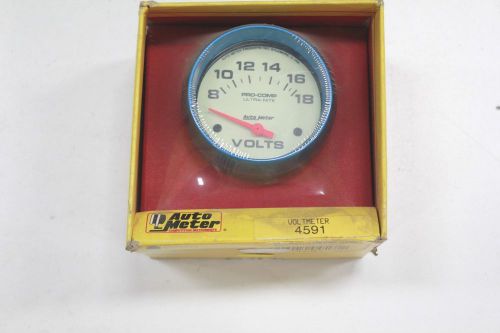 New auto meter voltmeter 4591 2 5/8&#034; electric gauge