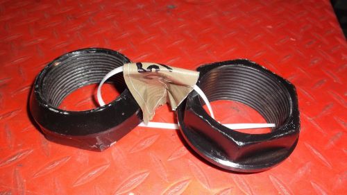 Sprint car race car vintage aluminum axle nuts, 2 5/8"