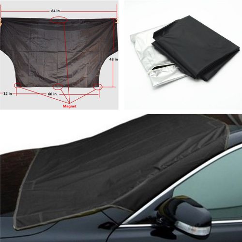 Car windshield cover snow ice protector shield storage pouch magnet tarp frost