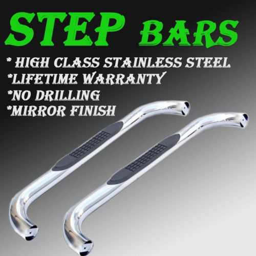 Hjz 08 dodge ram 1500 standard cab 2 door step nerf bar stainless steel warranty