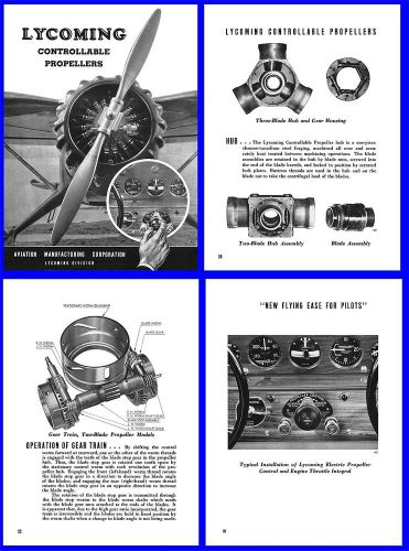 Lycoming controllable propellers 1937 booklet on cd