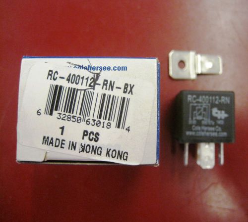 New cole hersee rc-400112-rn-bx 40a 12v form c relay, resistor suppression