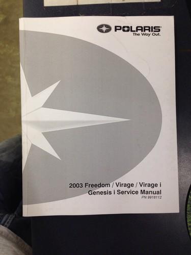 2003 polaris freedom/virage/virage i/genesis i service manual oem 9918112