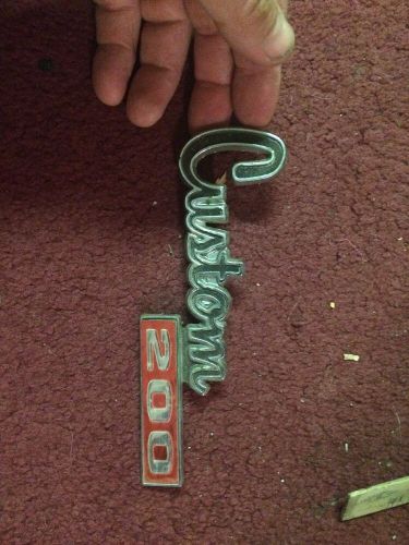 Dodge d-200 custom truck emblem