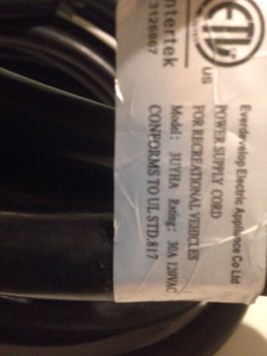 Everdevelop electrical rv 30 amp x 30' power supply cord #3126867 upc:7105344756