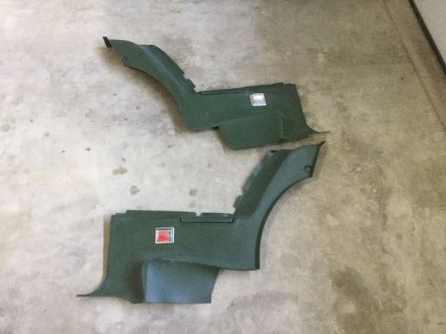 71 72 charger roadrunner oem rear interior panel set w arm rest pads green