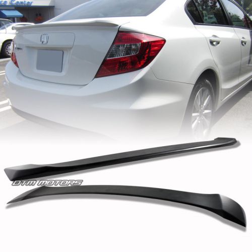 Sell Ready To Paint Black ABS Plastic Rear Spoiler Wing For 1214 Honda