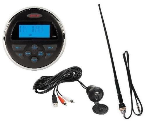 Jensen ms30 waterproof 80w radio antenna am/fm mp3 usb atv boat