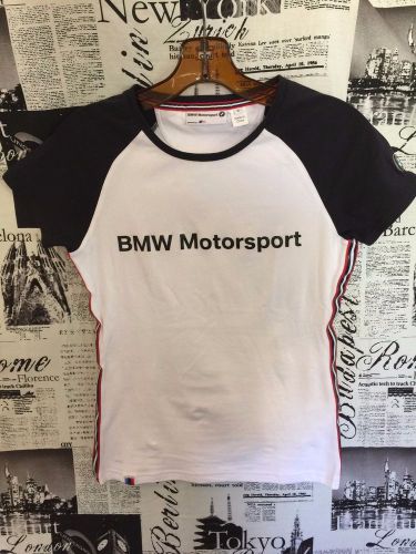 Bmw genuine "powered by m" m3 series motorsport white t-shirt men white s small