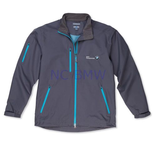 Bmw genuine peter millar vancouver rain jacket men smoke gray l large