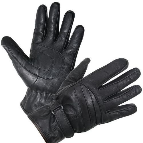 Xg-797 xelement black all-weather leather motorcycle gloves size m