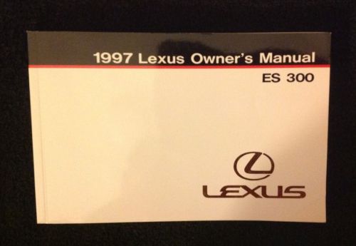 1997 lexus es 300 owner's manual