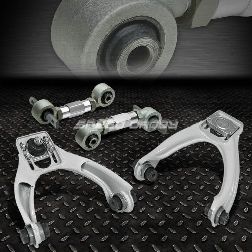 Sell SILVER 4PC FRONT+REAR CAMBER CONTROL SUSPENSION KIT/ARMS 9600